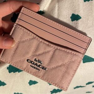Coach Blush Pink Card Case